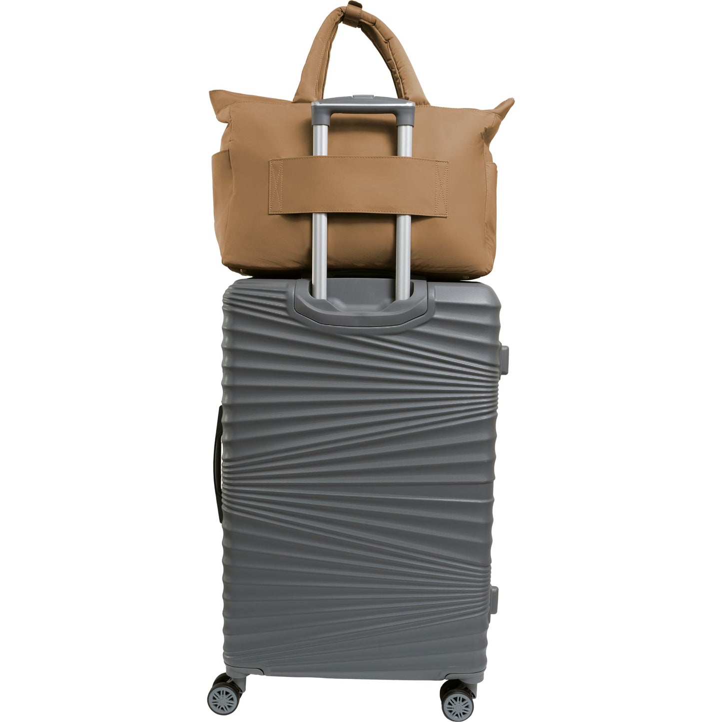 Max Studio The Sylvia 21 Inch Twill Nylon Double Handle Weekender Duffle