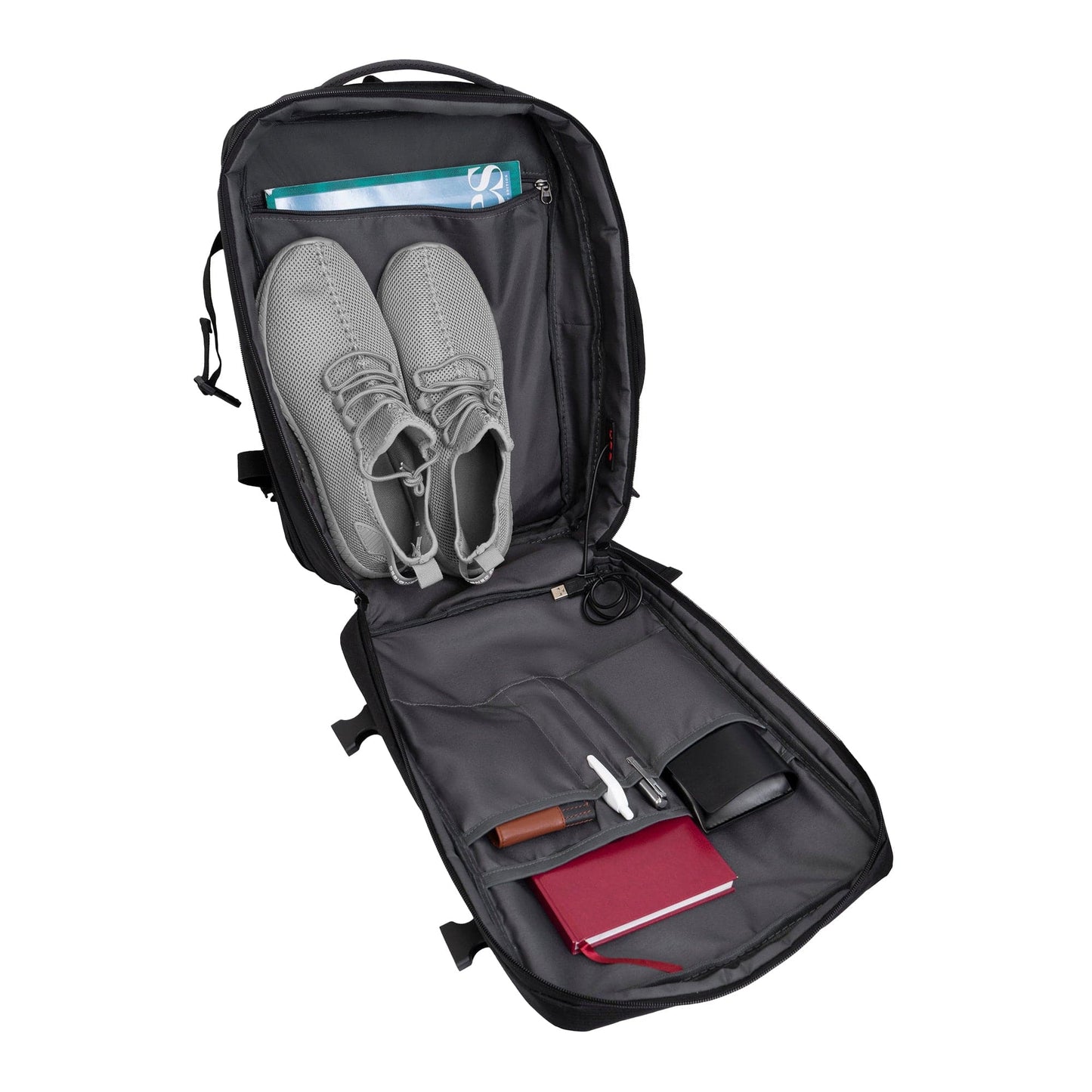Jack Abrahams |The Mitchell | Men's Tarpaulin Expandable Travel Backpack with USB Port