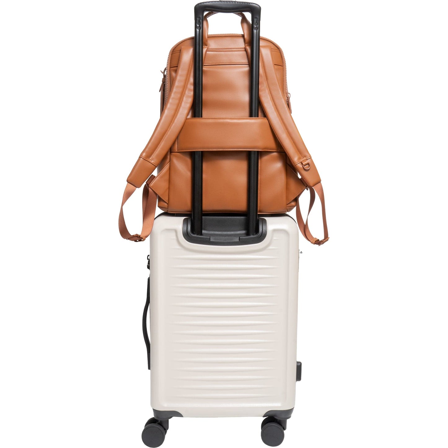 The Verona Vegan Vachetta Leather Backpack- Cognac