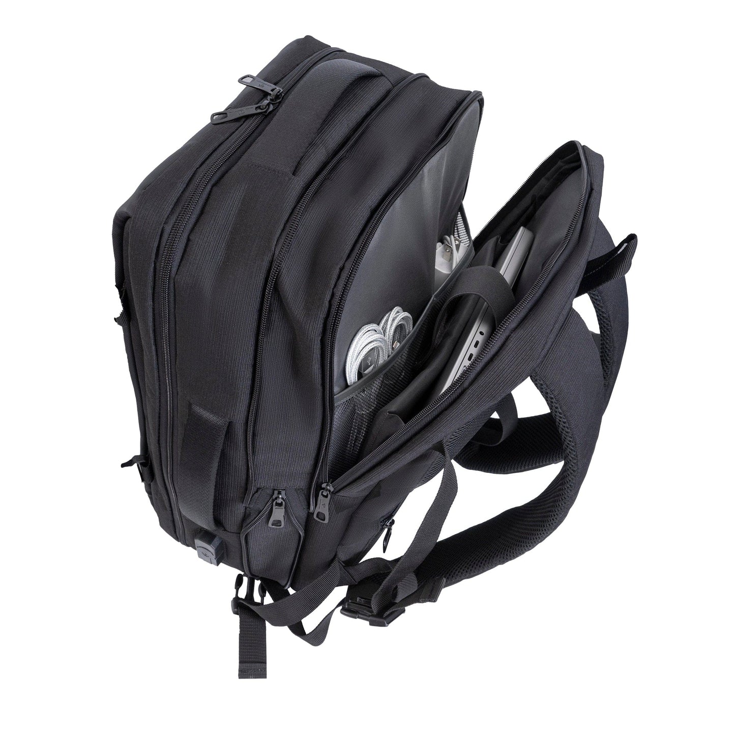 Jack Abrahams |The Mitchell | Men's Tarpaulin Expandable Travel Backpack with USB Port