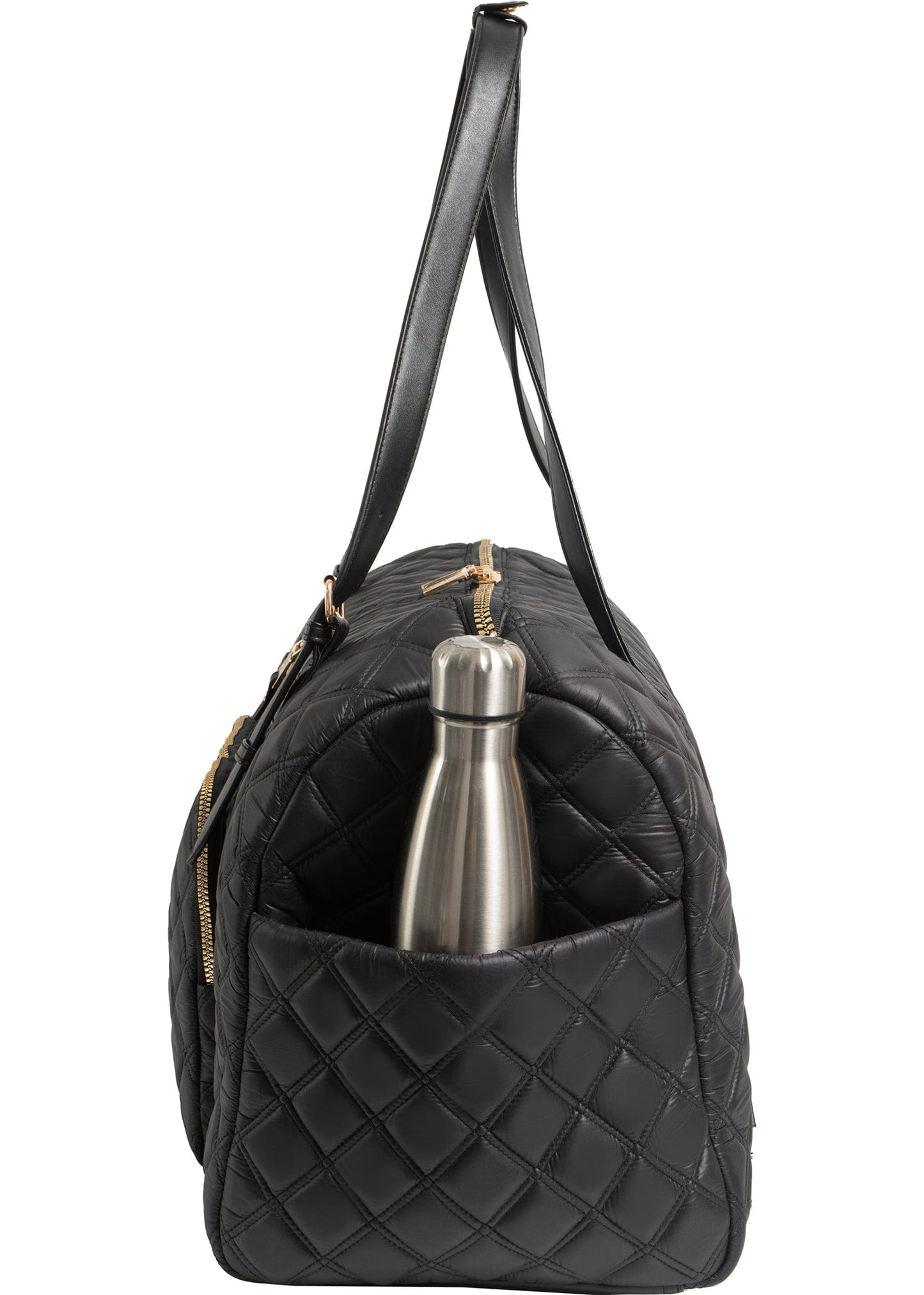 Joan & David The Sloane Diamond Quilted Weekender Duffle Bag