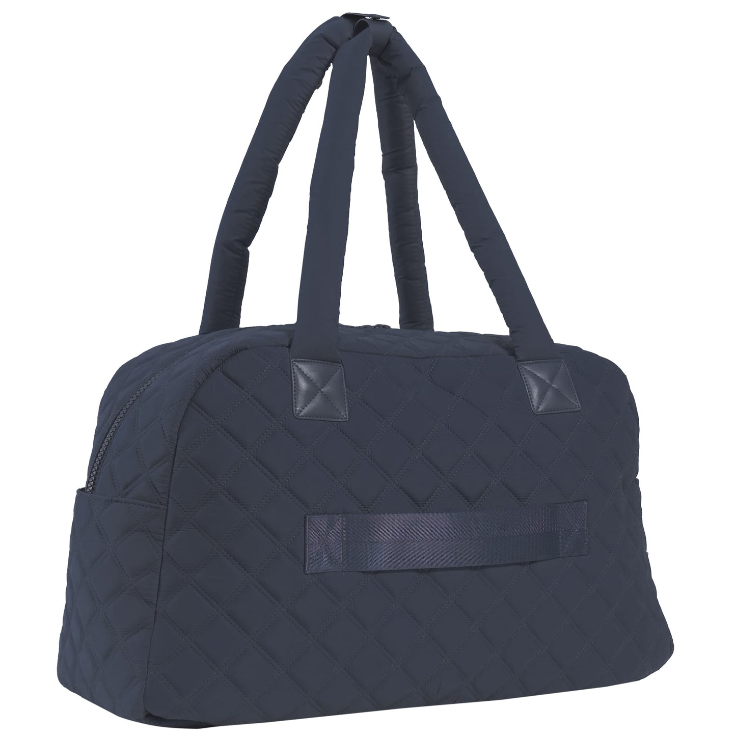 Joan & David Two Pocket Diamond Quilted 22 in. Duffel Bag