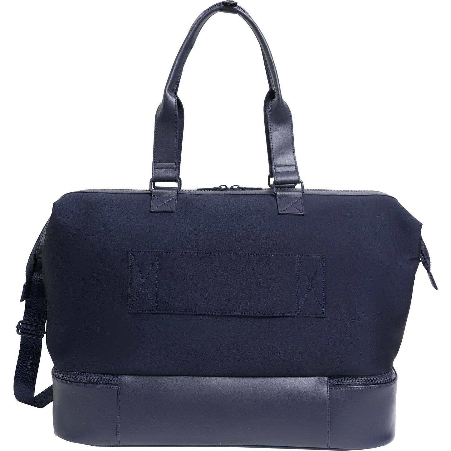 Max Studio Sport Nylon & Faux Leather Drop Bottom Duffel Bag