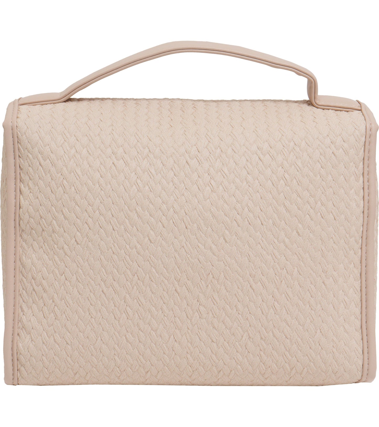 Joan and David The Woven PU Top Handle Hanging Toiletry Case
