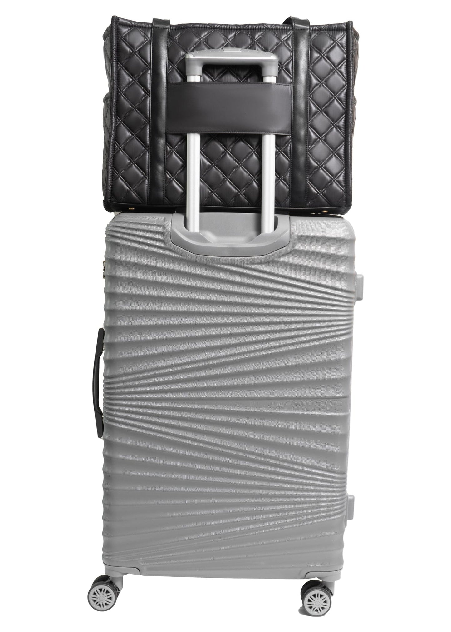 Joan & David The Daphne Diamond Quilted Square Tote