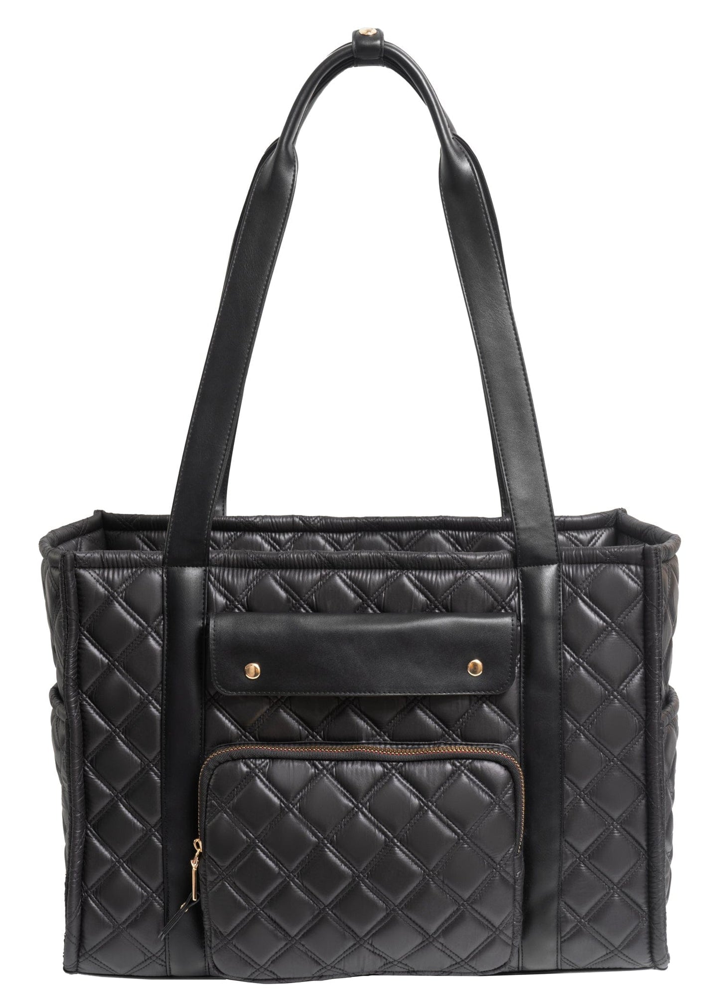 Joan & David The Daphne Diamond Quilted Square Tote