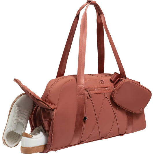 Joan & David The Maude Sport Nylon 2 Piece Belt Bag & 20 Inch Shoe Pocket Duffle Set