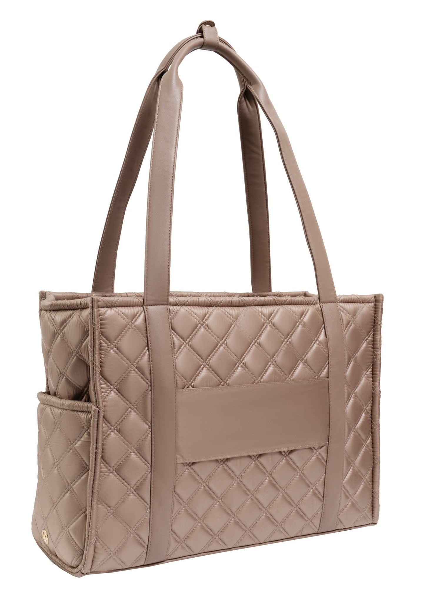 Joan & David The Daphne Diamond Quilted Square Tote