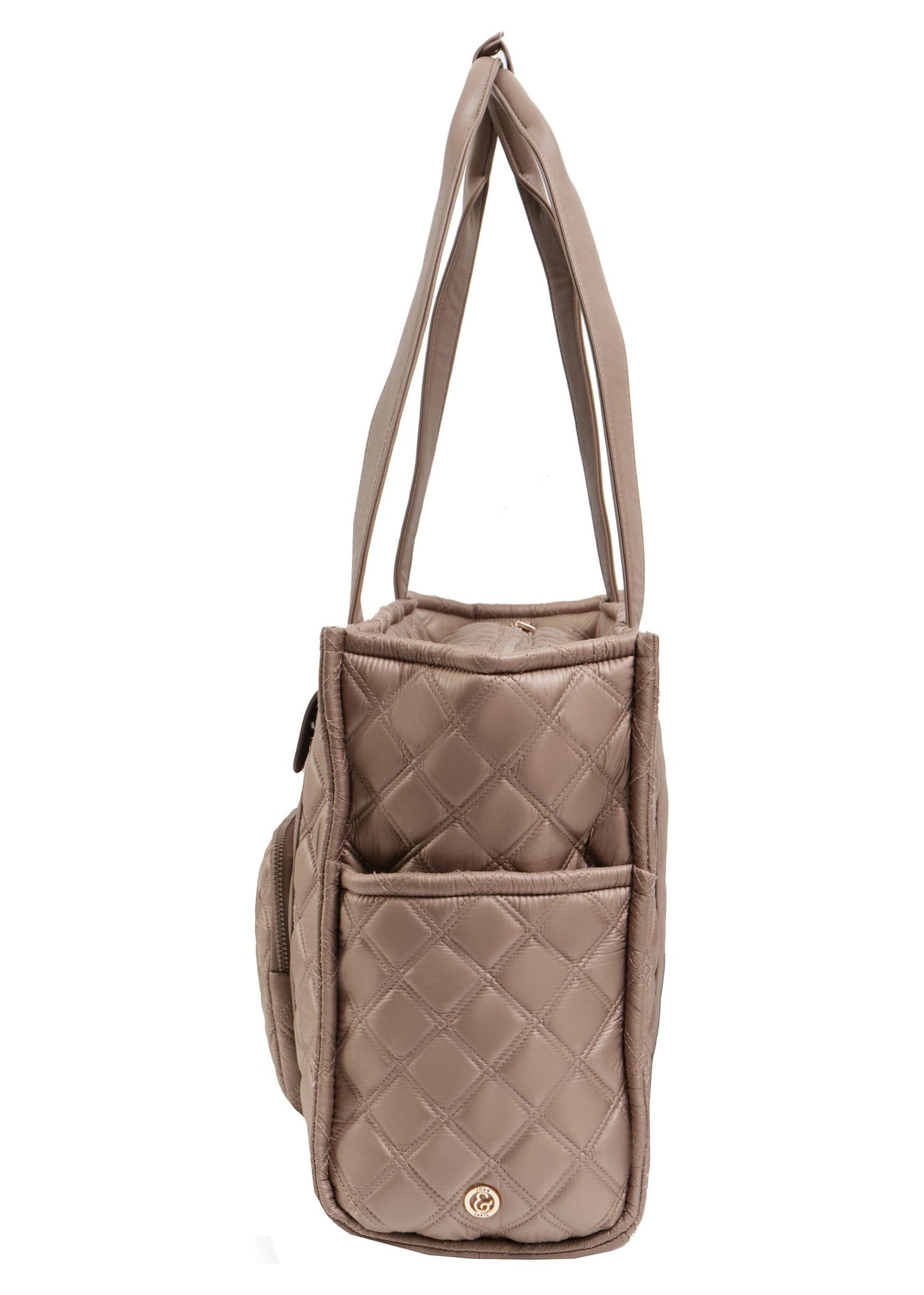 Joan & David The Daphne Diamond Quilted Square Tote