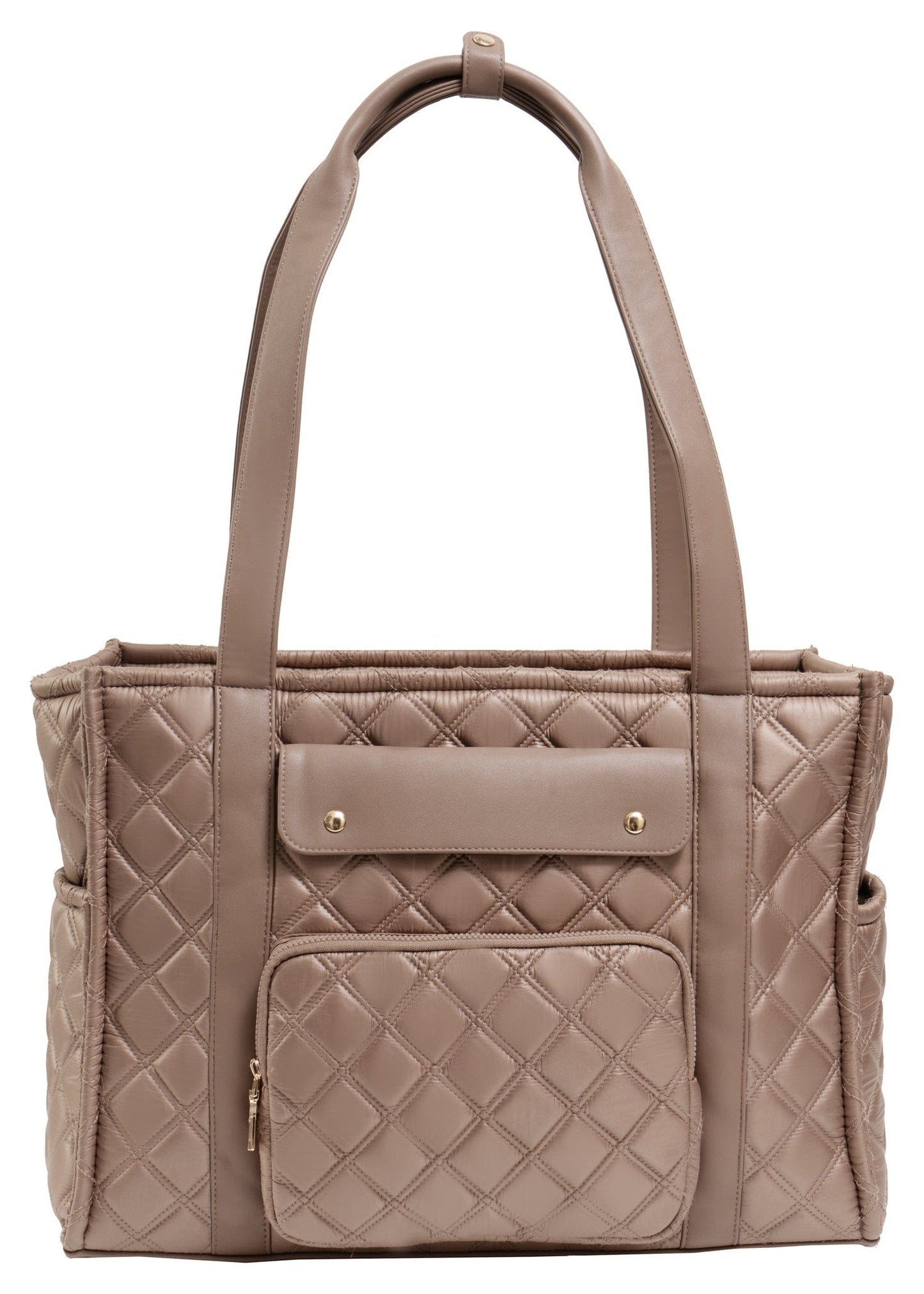 Joan & David The Daphne Diamond Quilted Square Tote