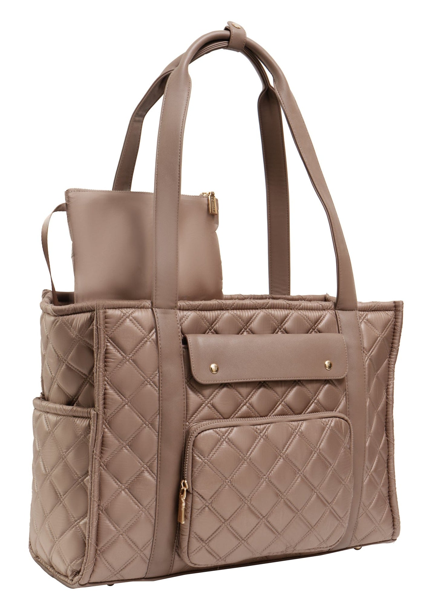 Joan & David The Daphne Diamond Quilted Square Tote