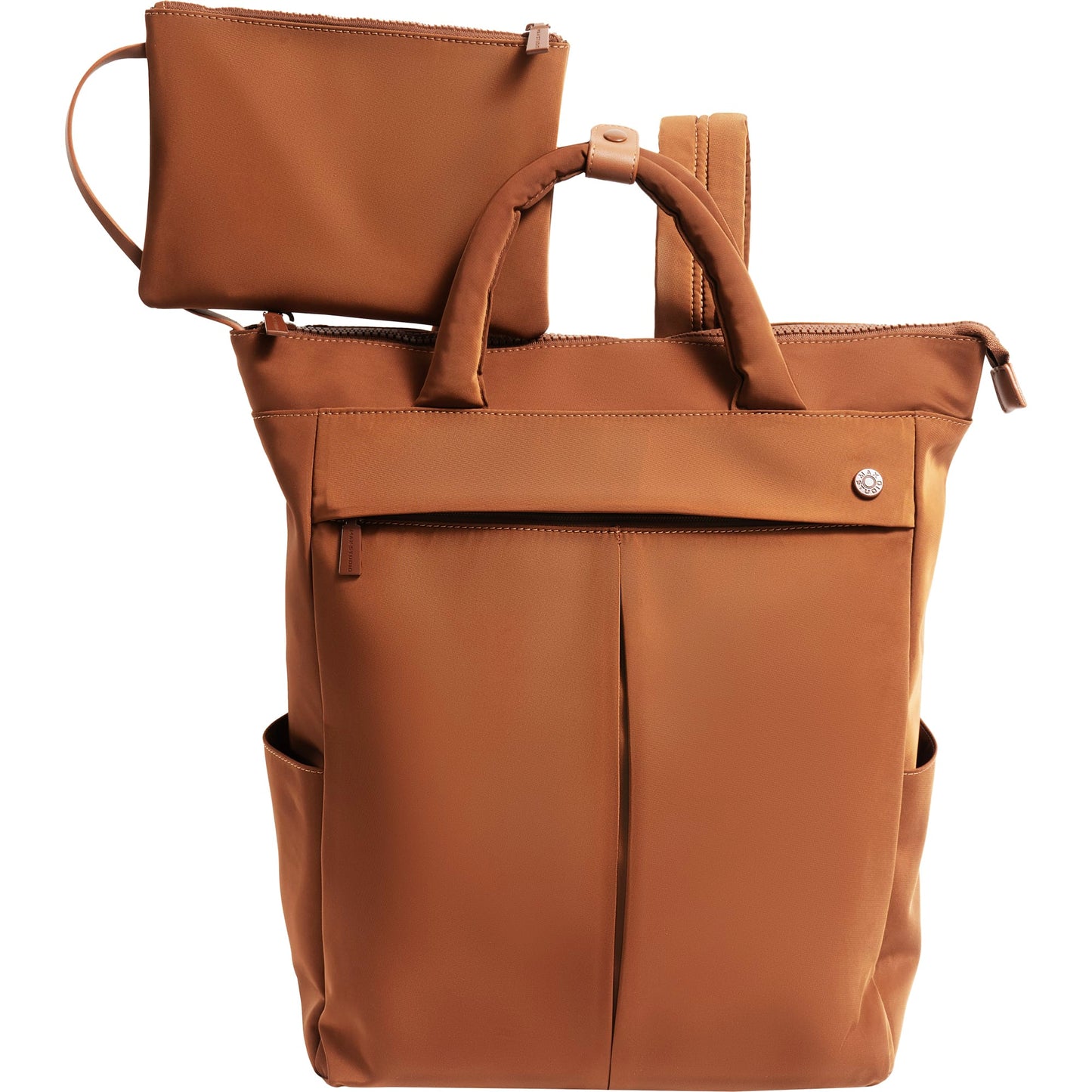 Max Studio The Everly 18 Inch Twill Nylon Workbook Travel Backpack