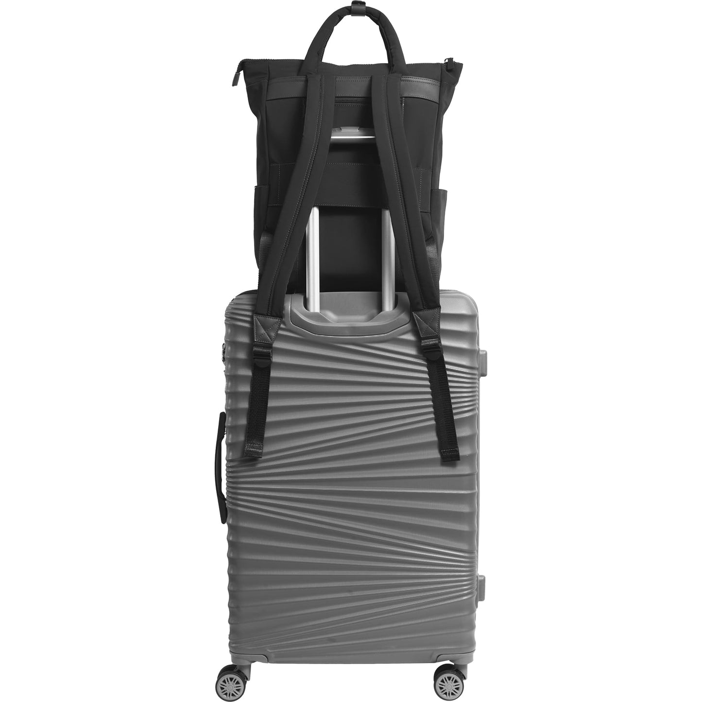 Max Studio The Everly 18 Inch Twill Nylon Workbook Travel Backpack