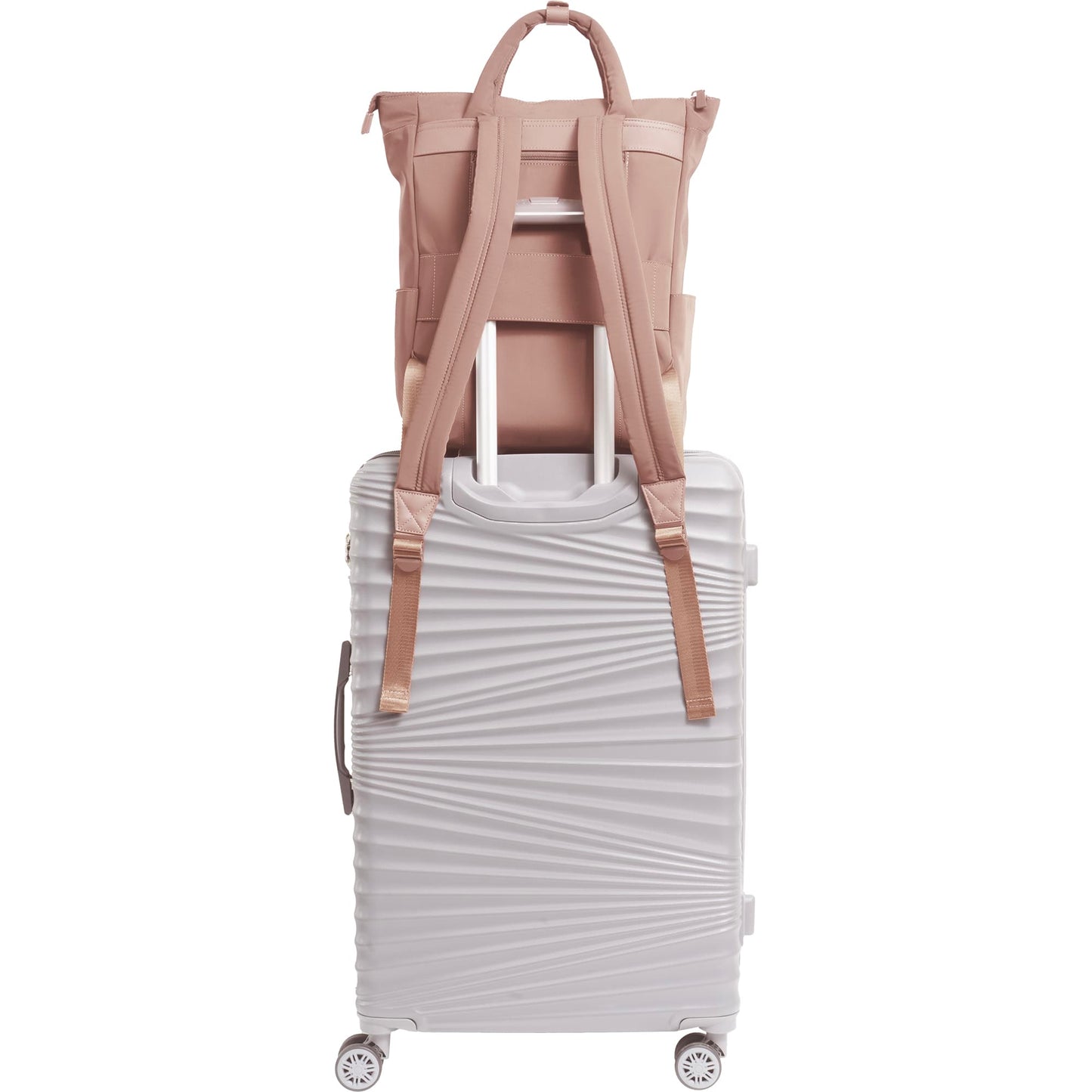 Max Studio The Everly 18 Inch Twill Nylon Workbook Travel Backpack