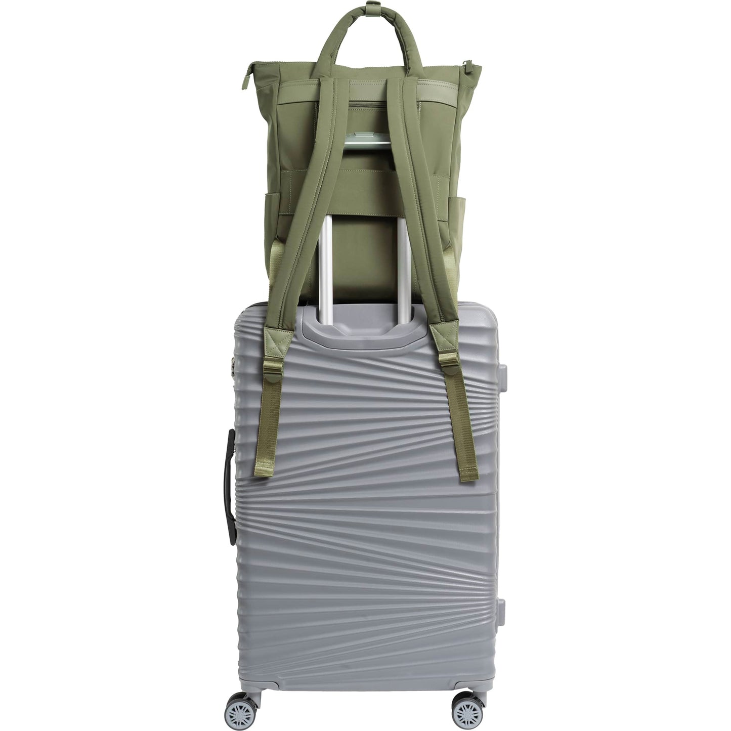 Max Studio The Everly 18 Inch Twill Nylon Workbook Travel Backpack