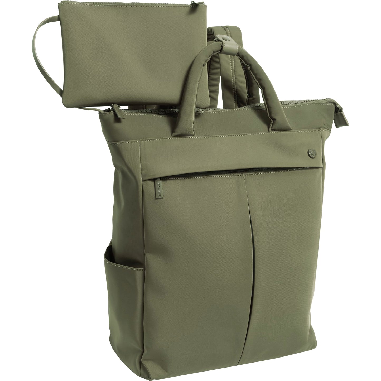 Max Studio The Everly 18 Inch Twill Nylon Workbook Travel Backpack