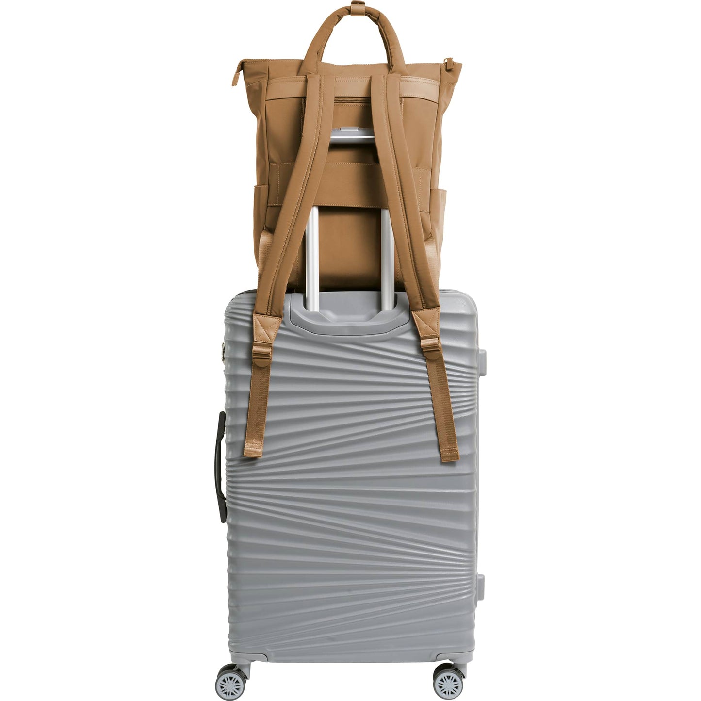 Max Studio The Everly 18 Inch Twill Nylon Workbook Travel Backpack