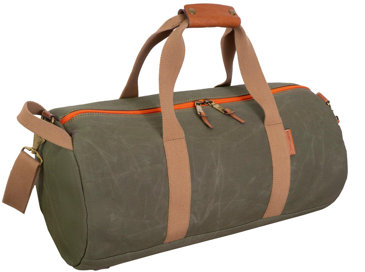 Voyager 20"Waxed Canvas Shoe Pocket Duffel - Navy