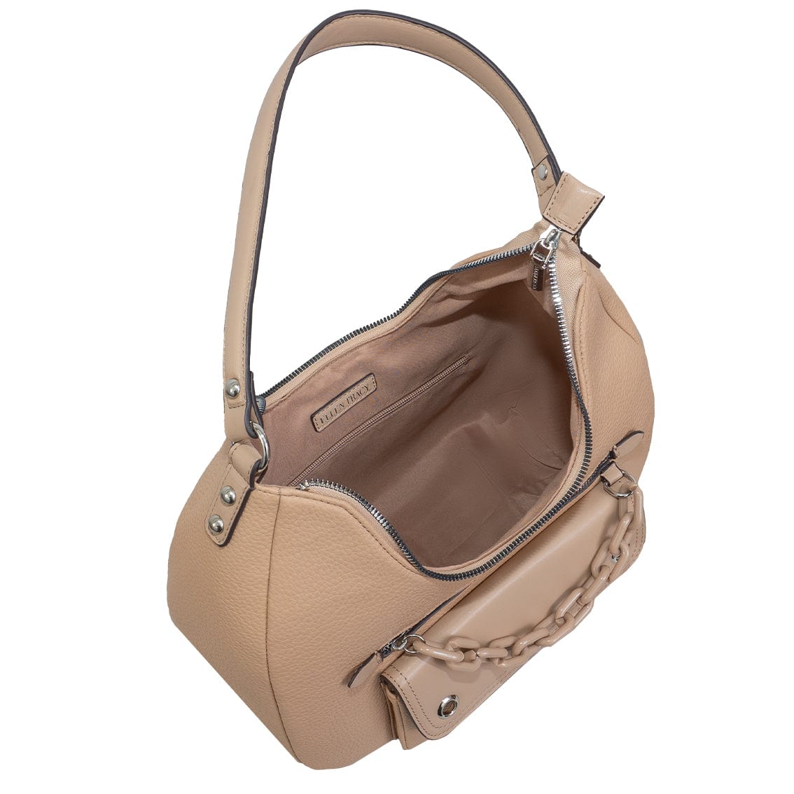 Ellen Tracy Resin Chain Hobo Shoulder Bag