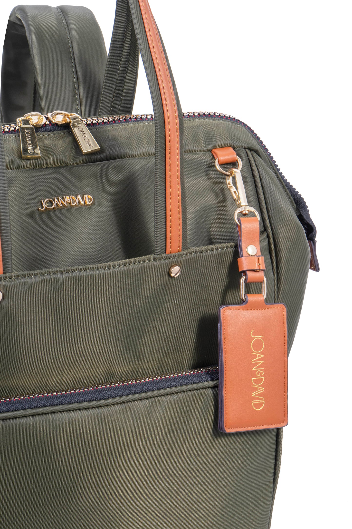 Joan & David Twill Nylon 19 Inch Square Workbook Backpack