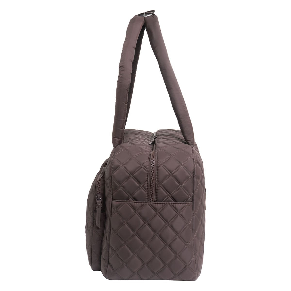 Joan & David Two Pocket Diamond Quilted 22 in. Duffel Bag