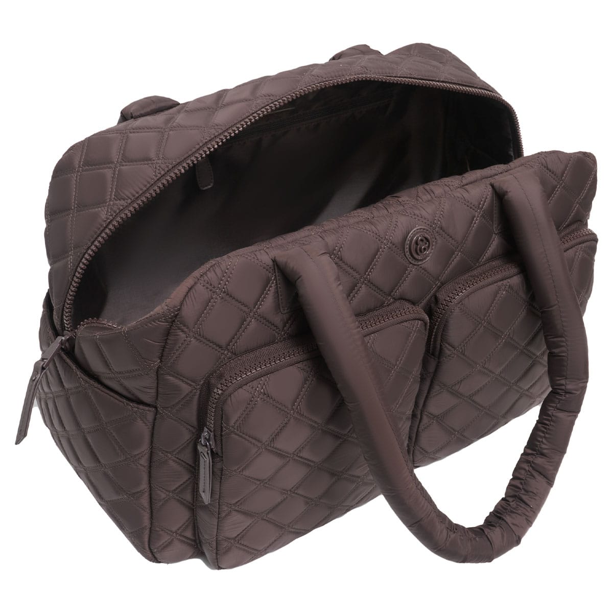 Joan & David Two Pocket Diamond Quilted 22 in. Duffel Bag