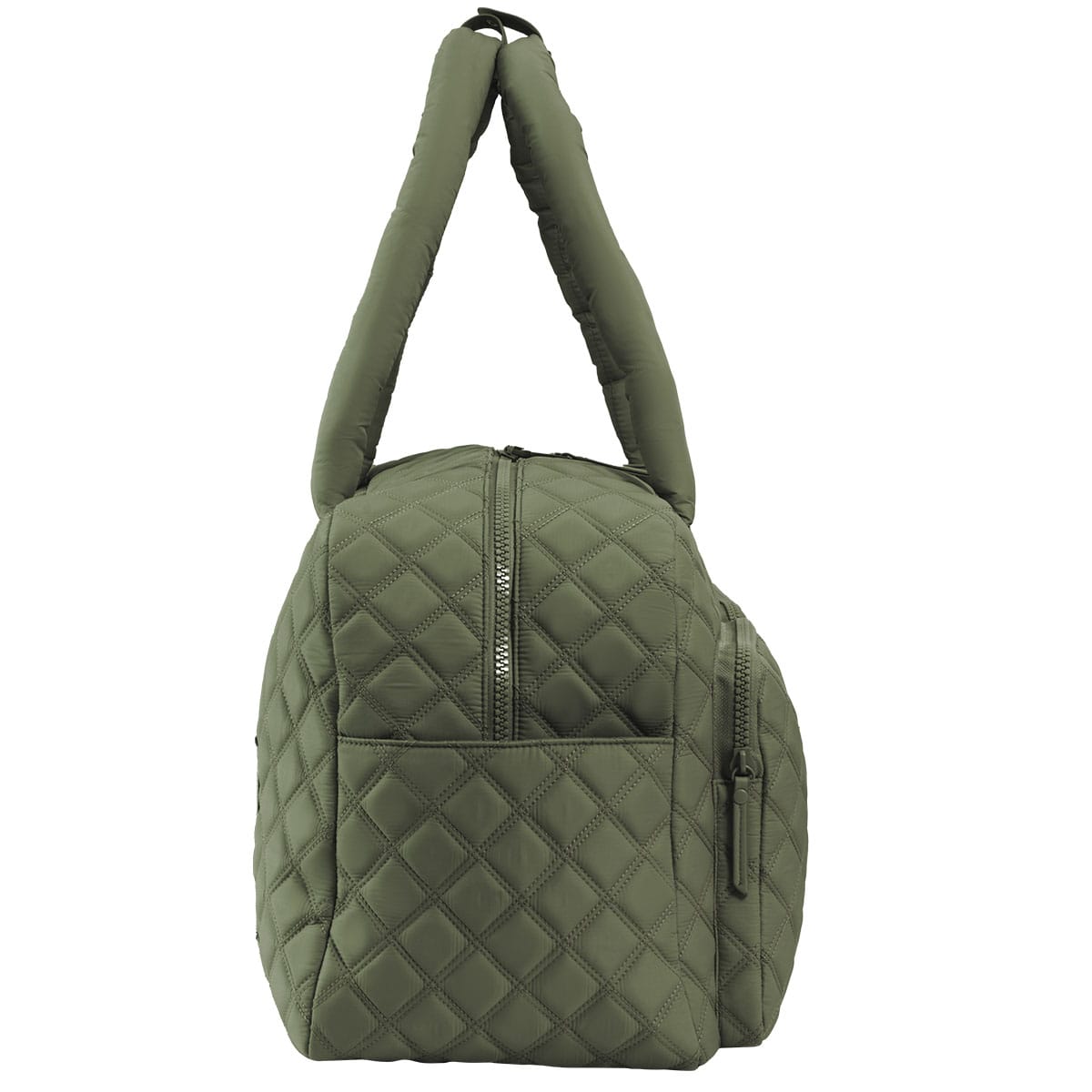 Joan & David Two Pocket Diamond Quilted 22 in. Duffel Bag