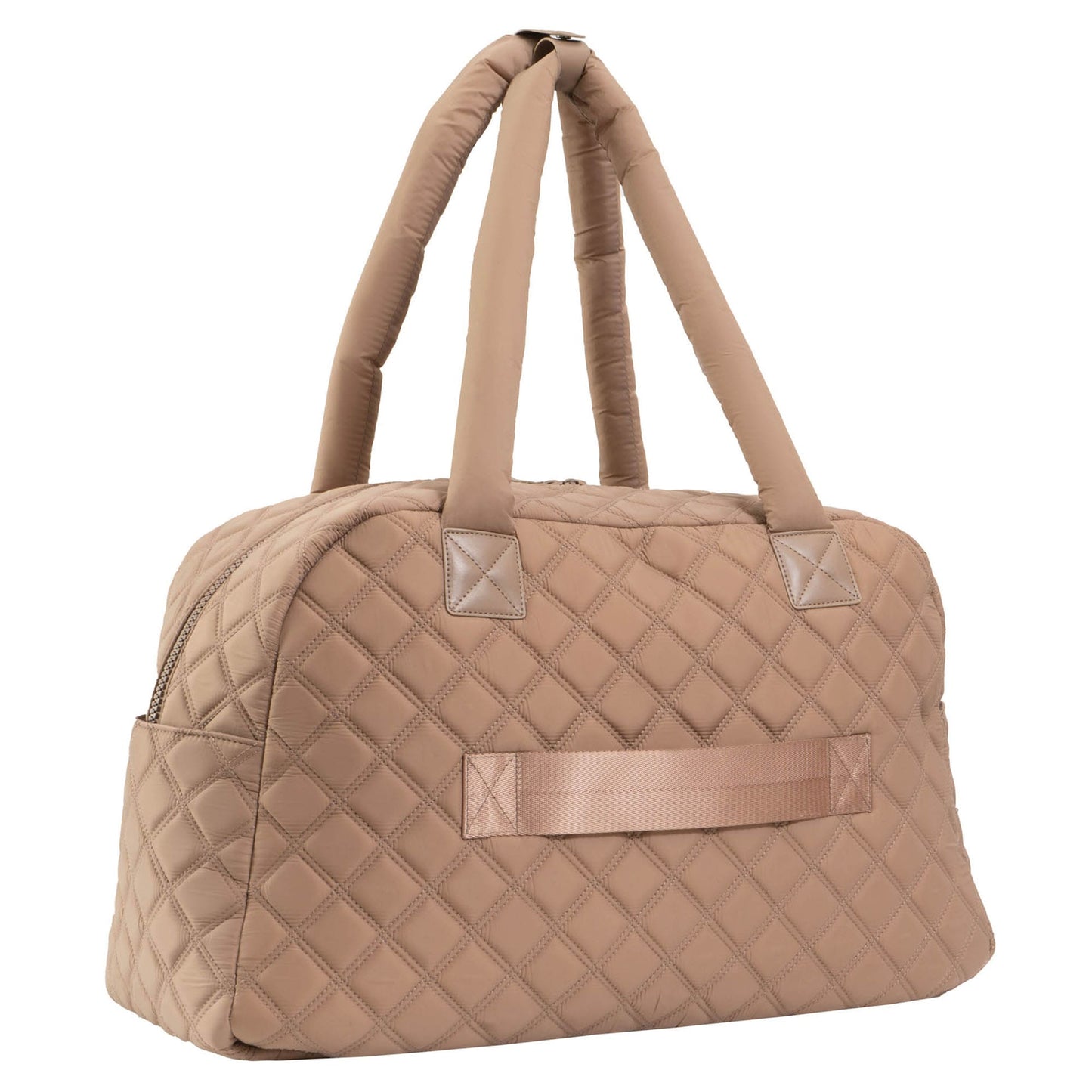 Joan & David Two Pocket Diamond Quilted 22 in. Duffel Bag