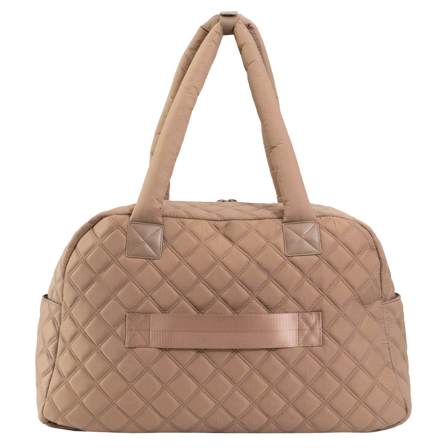 Joan & David Two Pocket Diamond Quilted 22 in. Duffel Bag