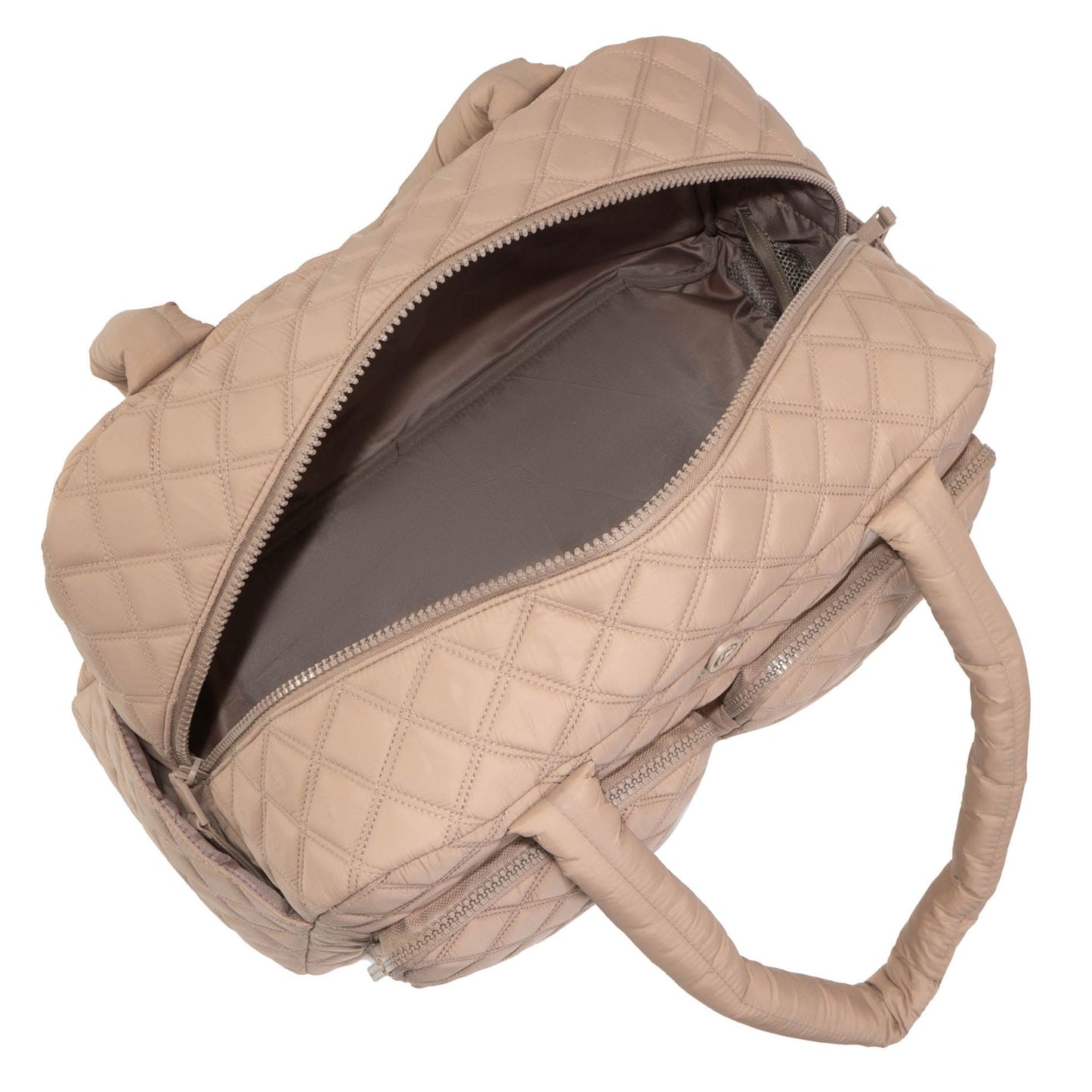 Joan & David Two Pocket Diamond Quilted 22 in. Duffel Bag