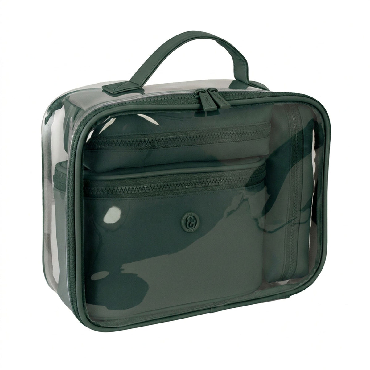 Joan & David Tonal Sport Nylon 4-Piece Clear Cosmetic Bag Set